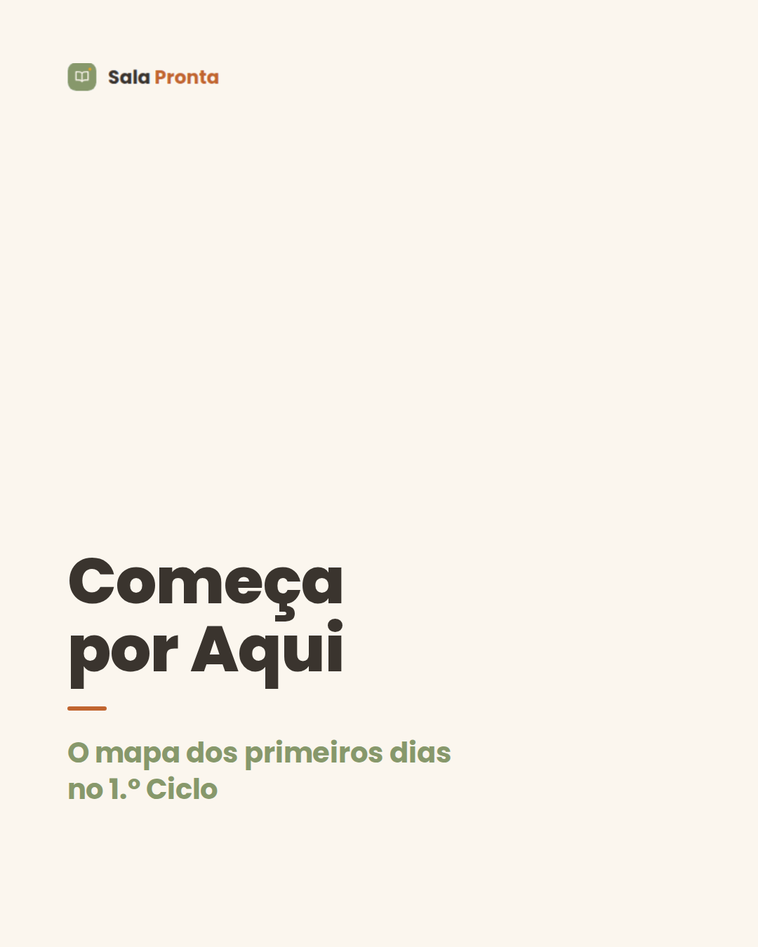 Começa por Aqui | 1.º Ciclo