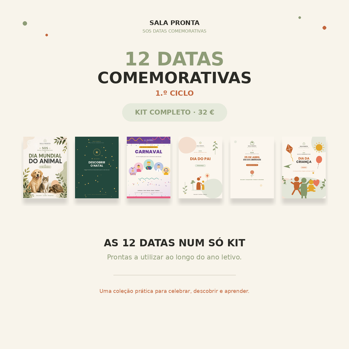 SOS Datas Comemorativas | 1.º Ciclo