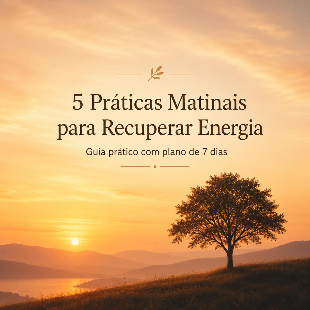 🌿 5 Práticas Matinais para Recuperar Energia