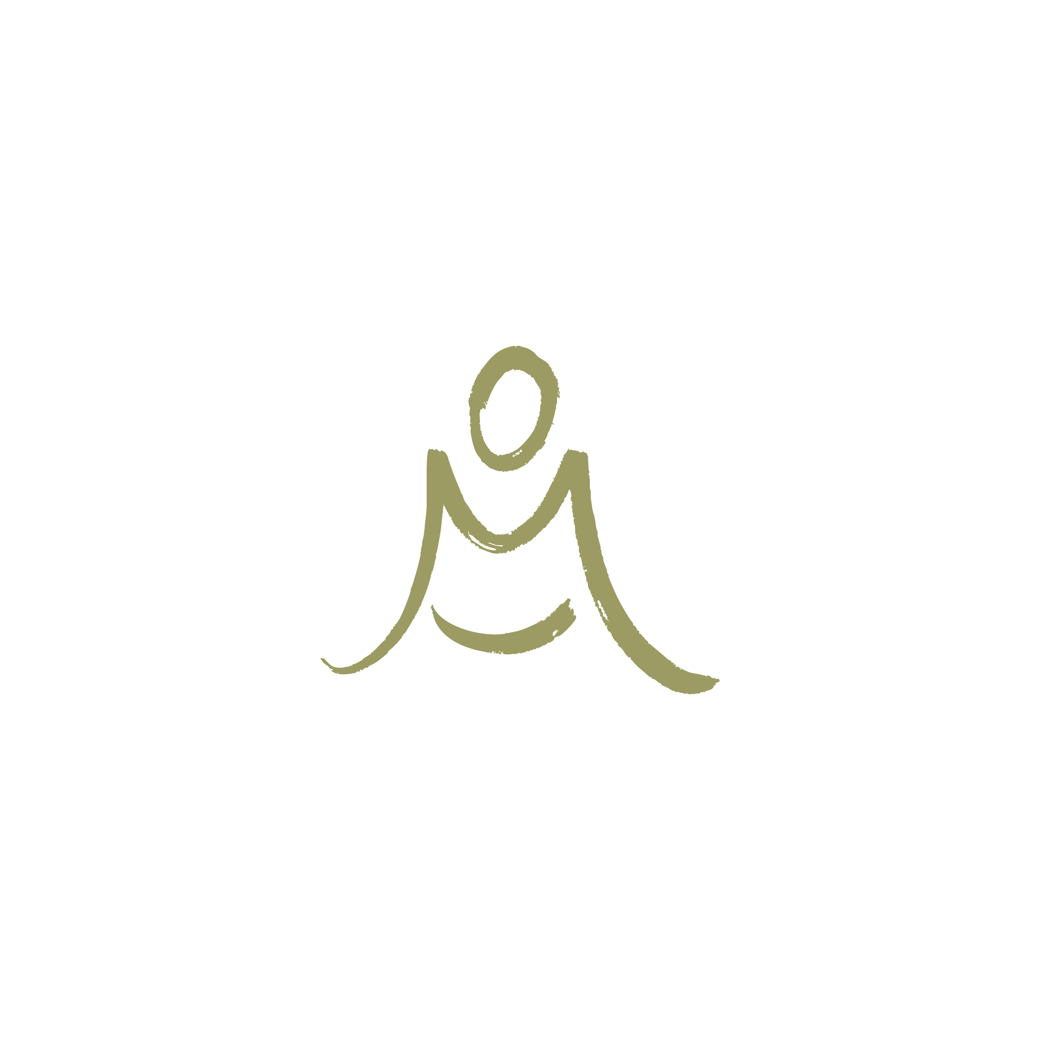 Logotipo oficial da Academia Corpo Integrado® — monograma M em traço de pincel